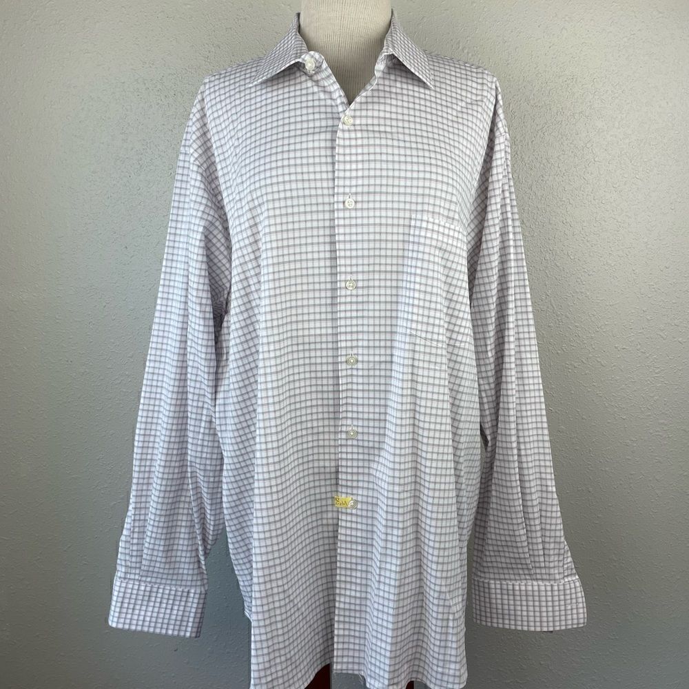 Van Heusen Flex Regular Fit Button Down Shiet Size 18 34/35 EUC